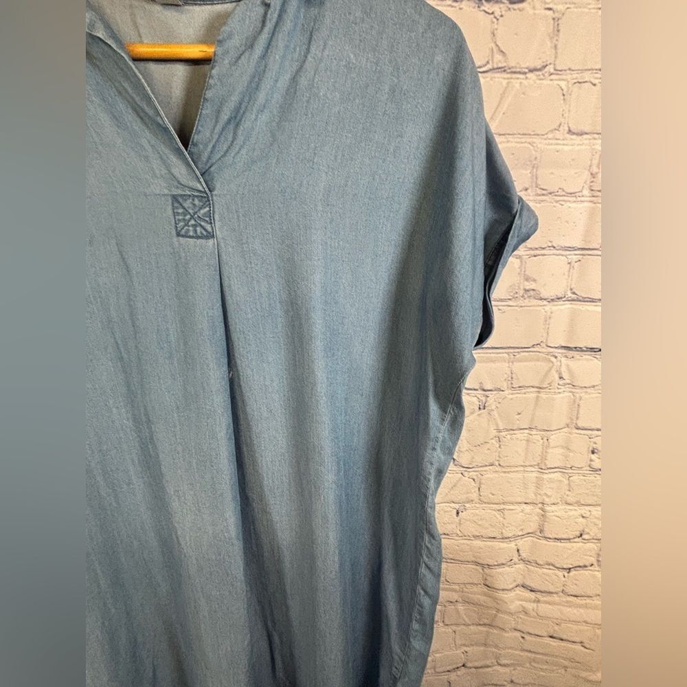 Thread + Supply Chambray Cap Sleeve Minimalist We… - image 4